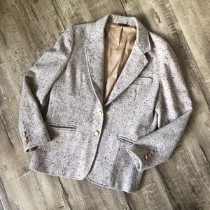 Vintage Cross Country Fashions Flecked Wool Blazer